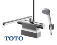 TOTO浴室台付きサーモスタット混合水栓TBV03423J画像