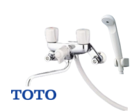 TOTO浴室壁付ツーハンドルバルブ式混合水栓TMS20C画像