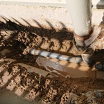 漏水しているVP管